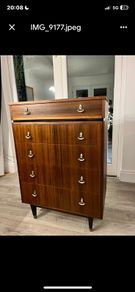 Mid Century Tru Style Tallboy chest