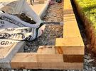 Retaining Wall from Garden Sleepers Image 8