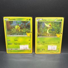 Turtwig 4/25 | Snivy 5/25 Pokemon Cards