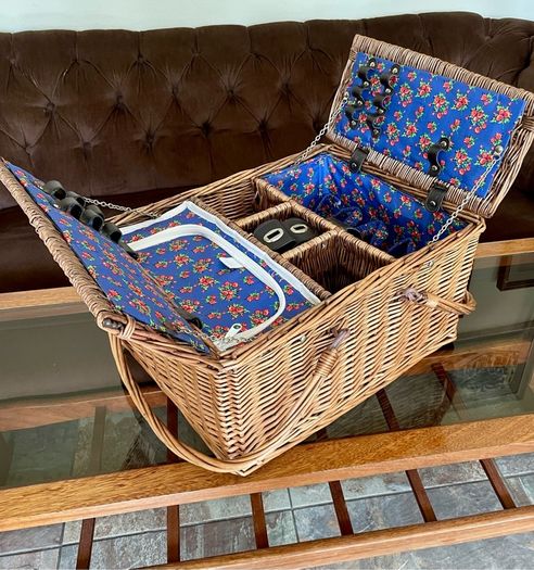 Forest Walk Wicker Picnic Basket