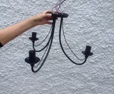 Ceiling light fitting.