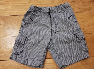 Age 4 NEXT Navy Stripe Cargo Shorts