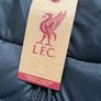 Liverpool Mens Long Puffa Coat Black Football Jacket Image 4