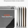 85cm Kitchen Top Mount Single Bowl Sinks, Stainless Steel Image 3