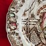 Vintage Johnson Bros HIS MAJESTY Turkey Dinner Plate Image 10