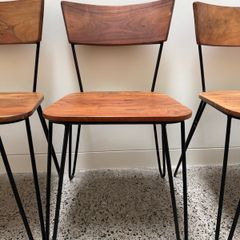 Retro Style Hairpin Dining Chairs x6