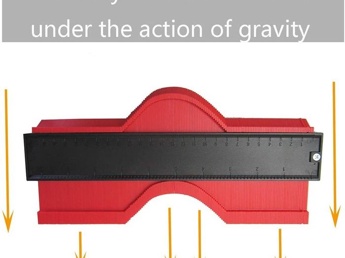 Contour Gauge 25cm/10 Inch Irregular Profile Duplicator for Woodwork Shape Tracing Template Measure Tool Profile Jig Guide Pipe Tile Frame Gauge Metal Welding Fabrication Silhouette Extraction Measure