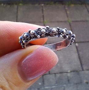 Silver ring size N 1/2
