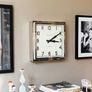 Newgate Quad Wallclock in stainless steel Image 3