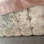 silver crushed velvet diamond double bed Image 2