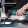 Cordless Oscillating Multi-Tool for makita 18V Battery (NO Battery) Oscillating Kit with 6 Variable Speeds for Removing, Scraping, Cutting with 23 Accessories Image 7