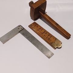 Vintage set of marking / measuring tools