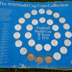 Vintage 1970 ESSO Football World Cup Coin collection