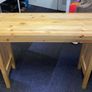 Handmade Solid Wood Console Table    Natural Finish Image 6