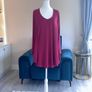 Ladies Long Sleeved Raspberry Pink Top from Basic Mat. Size UK 20-22 / EU 48-50 Image 5