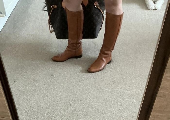 Authentic Sergio Rossi tall equestrian boots size 4