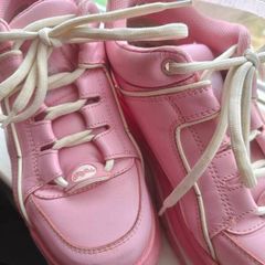 Pink Buffalo Platform Trainers Shoes