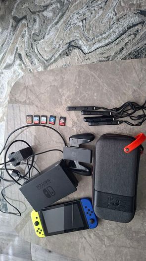 Nintendo switch+Dock and more.