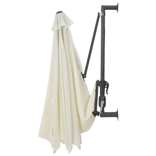 Mounted Parasol with Metal Pole 300 cm Sand