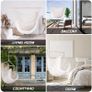 Hanging Chair, Hanging Seat with 2 Removable Cushions, Hammock Chair with Thick Rope, Washable Hanging Swing for Children & Adults, Maximum Load 150 kg for Bedroom in Patio Garden Image 4