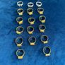 Collection of adjustable rings - gold and silver tone Image 2