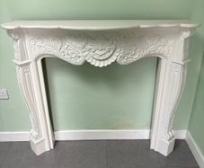Fire Surround (painted mdf) & electric fire heater