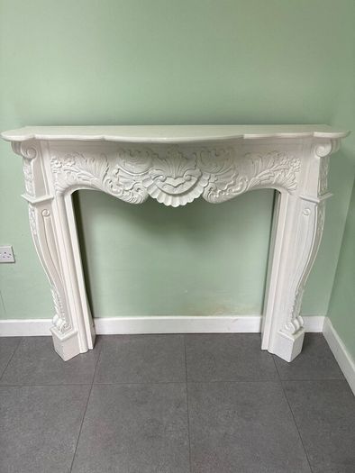 Fire Surround (painted mdf) & electric fire heater