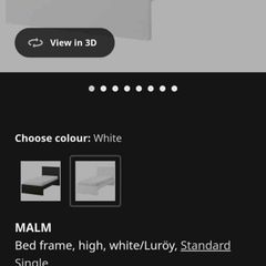 Single malm bed