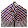 Professional Hairdressing Cape Barbers Gown Hair Cutting Apron - WHITE / RED / BLUE stripes Image 4