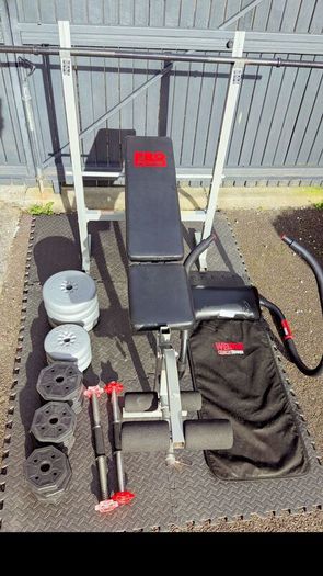 Weight bench weights barbell dumbbells