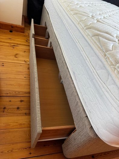King Koil Superking Bed with drawers and headboard