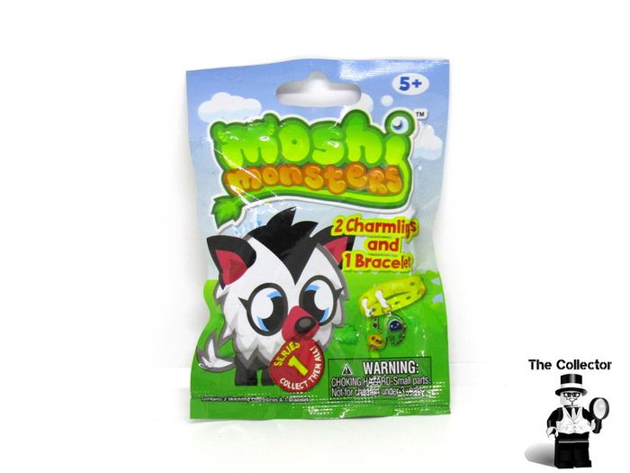 Moshi Monsters Series 1 Charm Bracelet Charmling Random Foil Pack incl 1 bracelt And 2 charmlings  Brand New And Sealed Lots in Stock