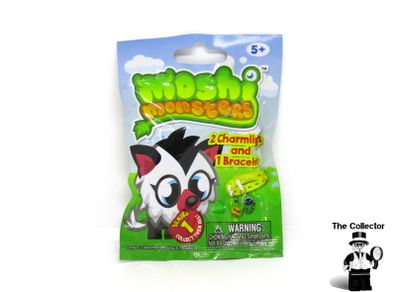 Moshi Monsters Series 1 Charm Bracelet Charmling Random Foil Pack incl 1 bracelt And 2 charmlings  Brand New And Sealed Lots in Stock