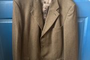 Vintage Harrods Knightsbridge Wool Tweed Blazer XXL 46L