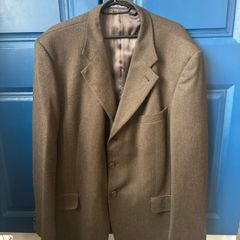 Vintage Harrods Knightsbridge Wool Tweed Blazer XXL 46L
