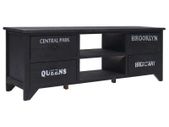TV Cabinet Black 115x30x40 cm Wood
