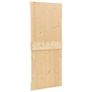 Sliding Door with Hardware Set 80x210 cm Solid Pine Wood Image 5