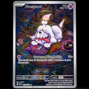 Greavard 214/198 Art Illustration Holo Rare Scarlet & Violet Base Set Pokemon Card SV Gengar