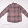 Paul Costelloe Brown Red Grey Plaid Check Long Sleeve Flannel Cotton Shirt Size L Image 7