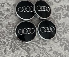 Audi Wheel Centre Caps | Black | Brand New Set of 4