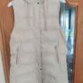Zara Ivory quilted hooded long gilet size M UK10/12 Perfect condition Postage included Image 2