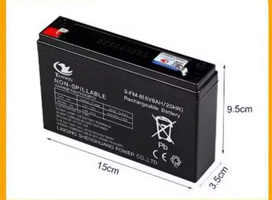 6V 8AH Battery kids car replacement battery