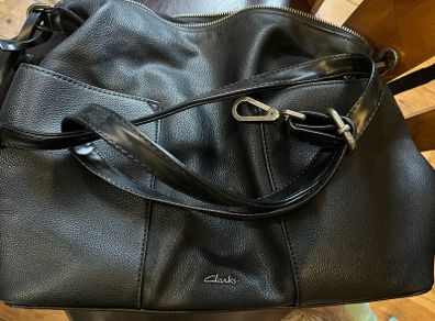 Clarks handbag; hand handle and shoulder strap