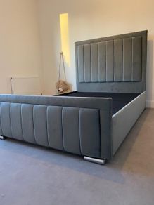 New Double & King Size Bed Frame With Mattress Opt