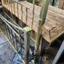 Vicrorian solid brass five foot bed. professionally polished. Image 2