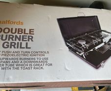 Halfords double stove and grill (new)