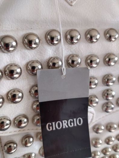 white big bag with studs