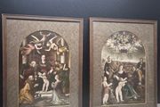 Vintage Pair Framed Renaissance Religious Prints Domenico Alfani