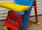 folable high chair with height adjustment