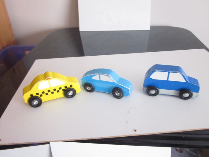 Melissa & Doug Wooden Car Set